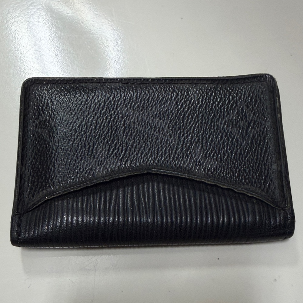 Louis Vuitton Black Textured Wallet